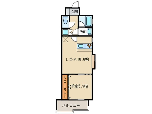 ビーワイマンションけやき通りの物件間取画像